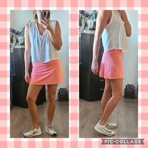 Coral/Peach Tennis or Golf Skirt/Skort. Large